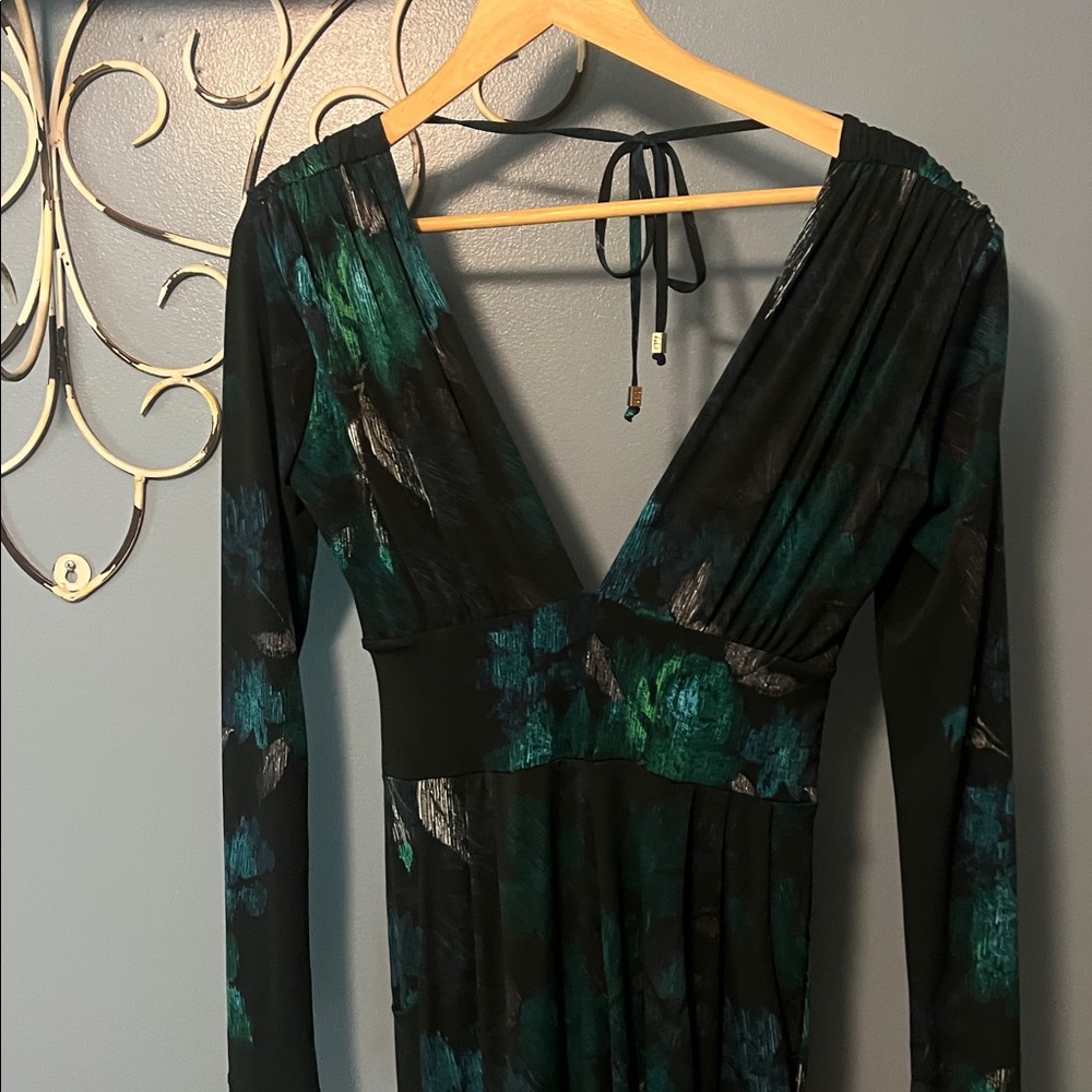 Veronica M Black and Teal Dress